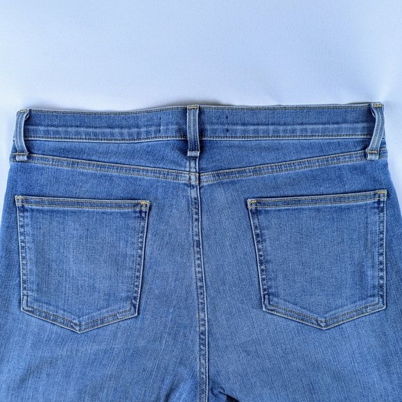 Veronica Beard Carolyn 10" Baby Boot Exposed Button Fly Frayed Grotto 31/12 EUC - Picture 8 of 13